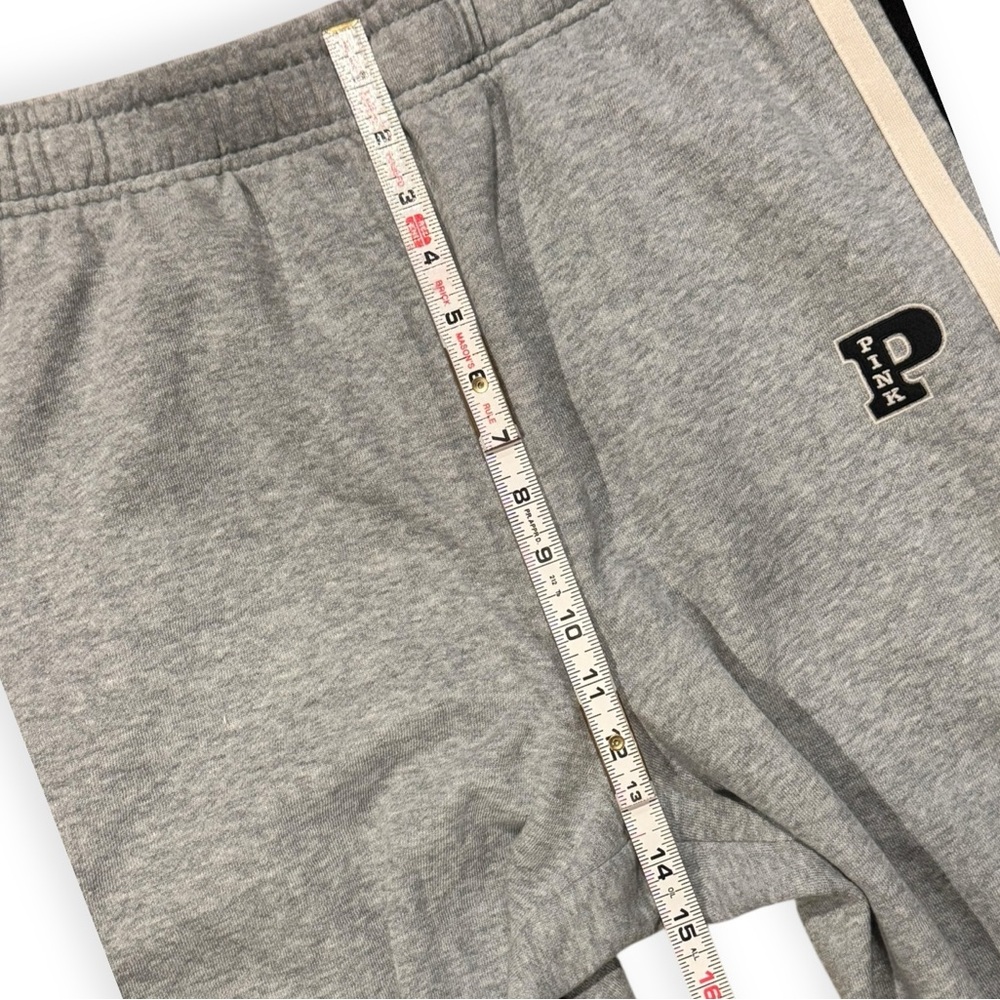 PINK Victoria's Secret Gray Joggers Black and White Stripes - Picture 5 of 11